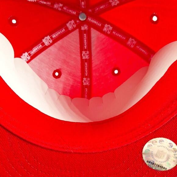 Atlanta Falcons Hat Fitted Size 7 7/8 Red On Red Logo Reebok NFL Dirty Birds - Picture 9 of 10